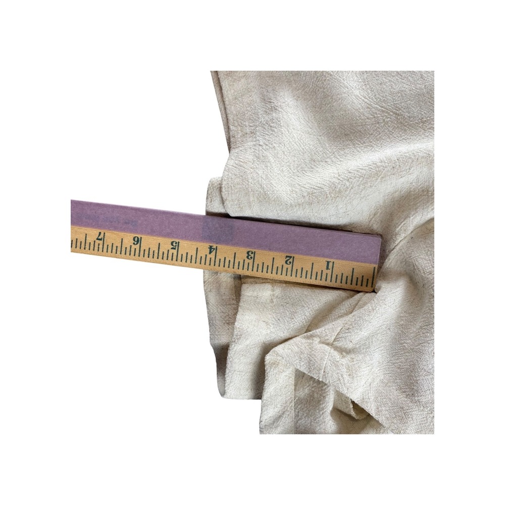 Blenca Young Contemporary Linen Blend Pleated Shorts Beige XL Elastic Waist - Picture 2 of 5
